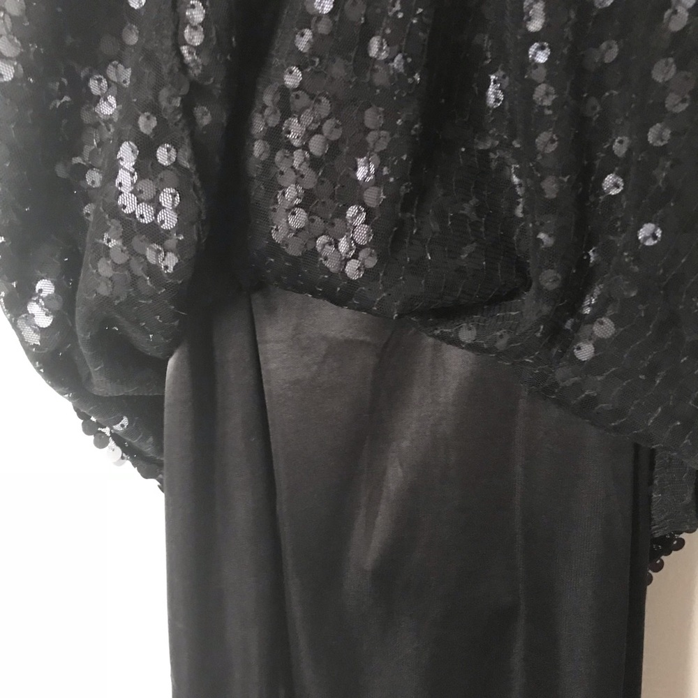 Black Heavy Duty Sequin Tank Top - Picture 4 of 7